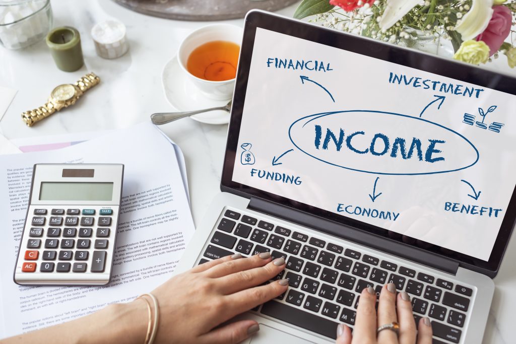Financial Income Economic Diagram Money Concept 1024x683